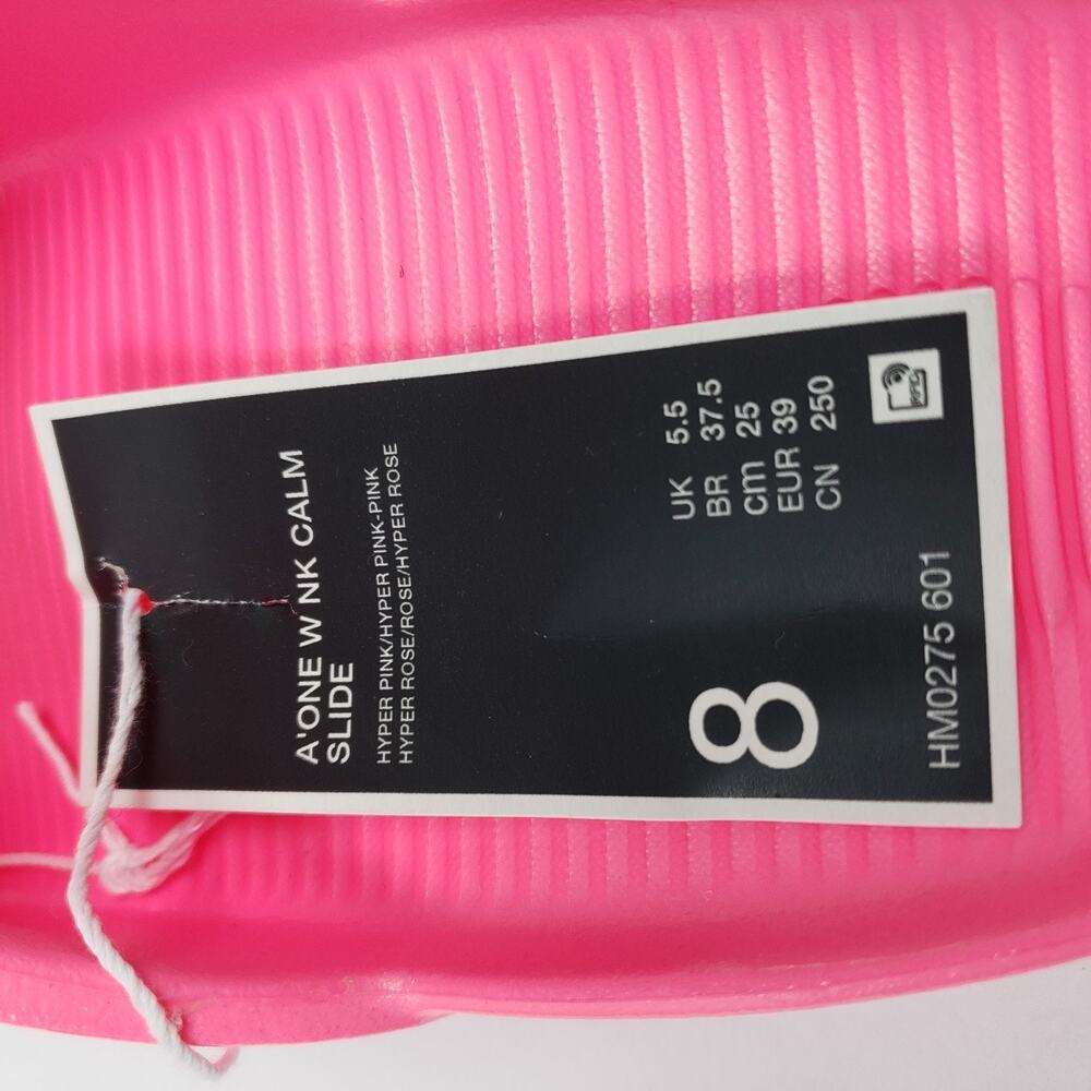 Nike Calm Slide x A'One A'ja Wilson Womens Sz 8 Hyper Pink Slip On Slide Sandals - Picture 12 of 14